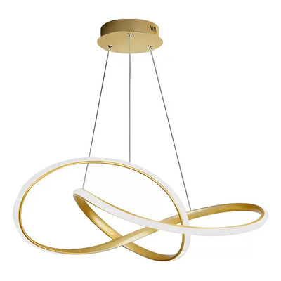 Lampara Colgante Led L2020 Dorado Moderno Deco Luz Desing Dorado
