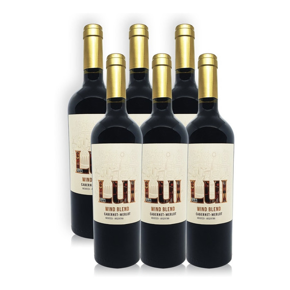 Vino Lui Wind Blend Cabernet Sauvignon Merlot Caja X6u 750ml