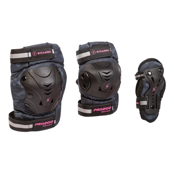 Kit Protecciones Profesionales Adulto Roller Skate Stark Pro