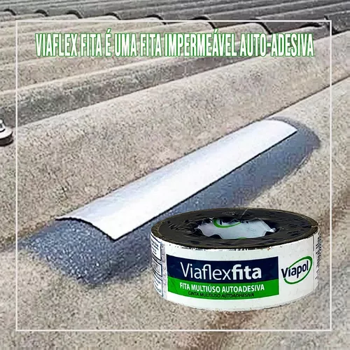 SYPEC S.A - Viaflex Fita es una cinta impermeable autoadhesiva compuesta de  una camada de adhesivo asfáltico, recubierta con una lámina de aluminio  flexible y protegida por una película plástica. Material de