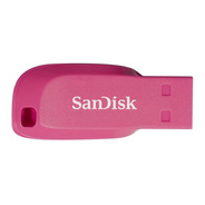 Pendrive Sandisk Cruzer Blade 16gb 2.0 Rosa-elétrico