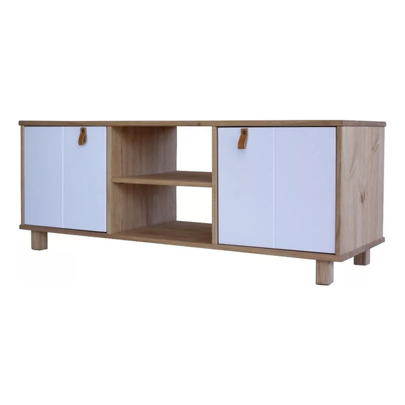 Rack Aparador Madera Maciza Modular 2 Puertas Living 