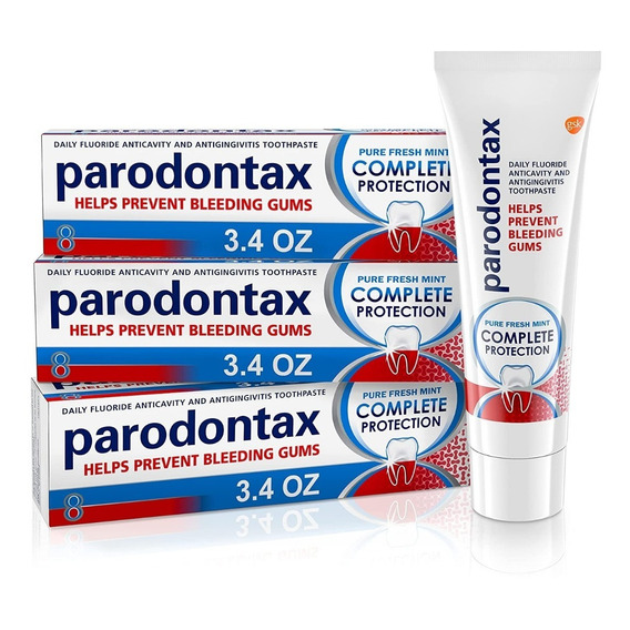 Pasta Dental Parodontax Protección Completa De Encías 3 Pack