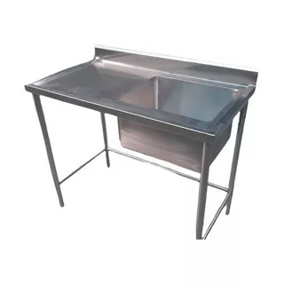 Lavadero 01 Poza Con Escurridor Lateral Myc Inox