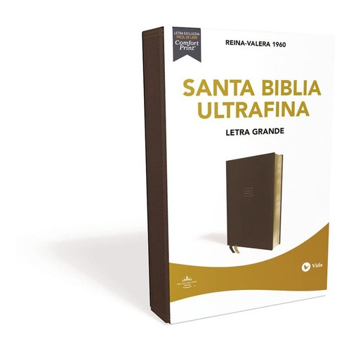 Biblia/rvr60/ultrafina/LG/cuero Suave/interior Dos Colores/cafe, De Vida Editorial. Editorial Biblias Vida, Tapa Blanda En Español