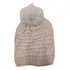Gorro De Invierno Para Abrigar Con Forro Interno Con Pompón Beige 1