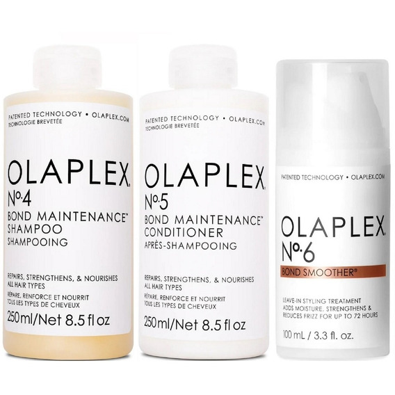 Olaplex N°4 + N° 5 + N°6 Shampoo + Acondicionador + Crema