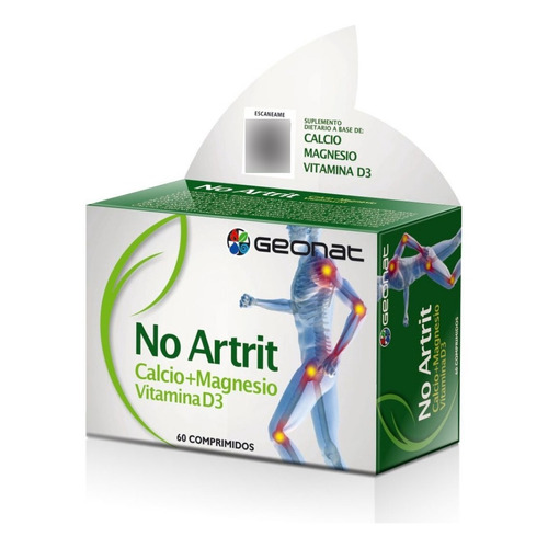 No Artrit Ca + Mg + Vit D3 Geonat Sup Diet X 60 Comprimidos