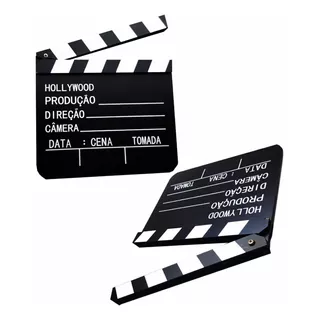 Claquete De Cinema Para Filmagem Ou Decoração You Tuber 20cm