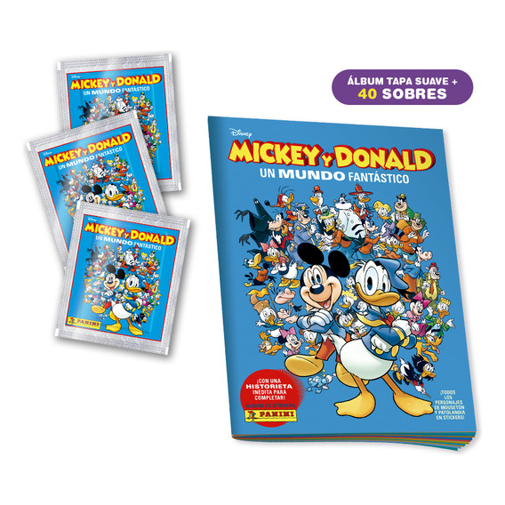 Pack Mickey Y Donald (álbum + 40 Sobres)