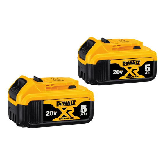 Dewalt 2x Batería Xr 20v Para Taladro Sierra 20v Pila 5.0ah