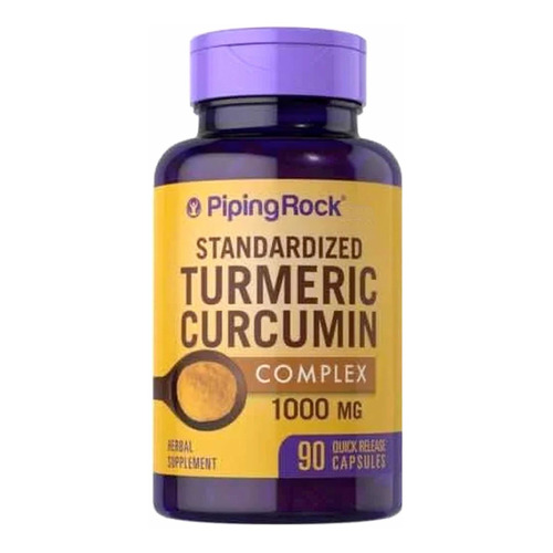 Turmeric Curcumin 1000 Mg X 90 Cápsulas Piping Rock