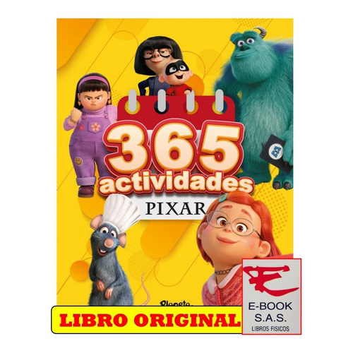 365 Actividades Pixar, De Disney. Editorial Planeta Junior, Tapa Blanda En Español