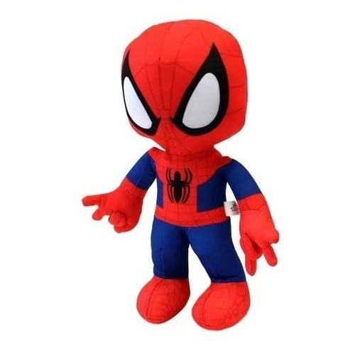Marvel Peluche Interactivo Spiderman Con Sonidos Marca Ruz Color Rojo
