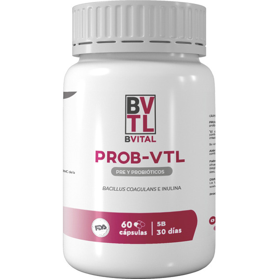 Prob-vital - Probióticos + Prebióticos / 60 Cápsulas