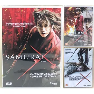 Dvd Trilogia Samurai X Live Action Original Lacrado 3 Filmes