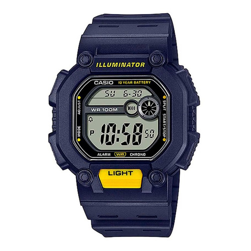 Reloj Casio Original W-737h-2av azul local