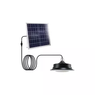 Lampara Solar Led Campana 80 W Terraza / Jardín  Luz Fría 