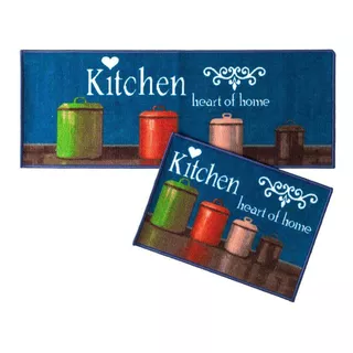 Jogo De Tapete P/ Cozinha Corttex Bistrô Kitchen 2 Pçs