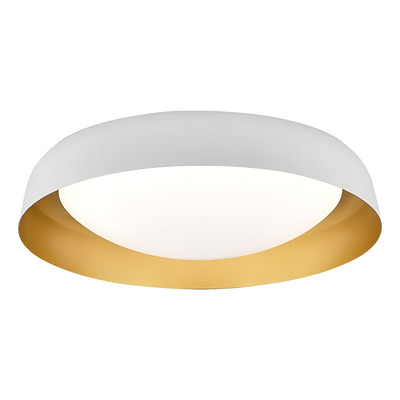 Plafon Bela Blor 28w Ø52x12cm Blanco Dinamico Blanco/dorado