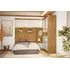 Ropero Placard Respaldo Dormitorio 2 Puertas Corredizas Color Marrón