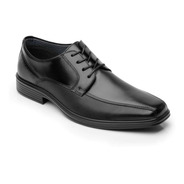 Zapato Derby Plain Toe Flexi Bali 406402 De Piel Negro Diseño Liso 28 Mx Para Adultos - Hombre