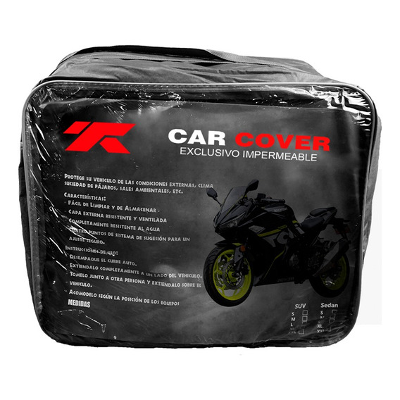 Cobertor De Motocicleta Xl  250g Gris Pesado