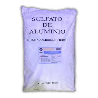 Sulfato De Aluminio Libre De Fierro Granulo Fino 25 Kg