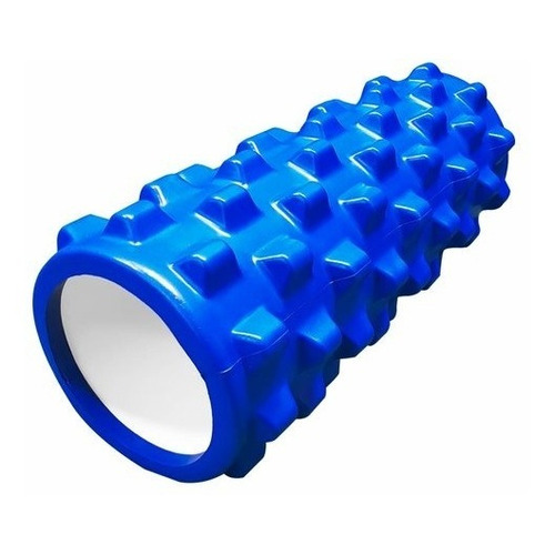 Foam Roller Rodillo De Espuma Eva Yoga Para Masaje Gym Color Azul