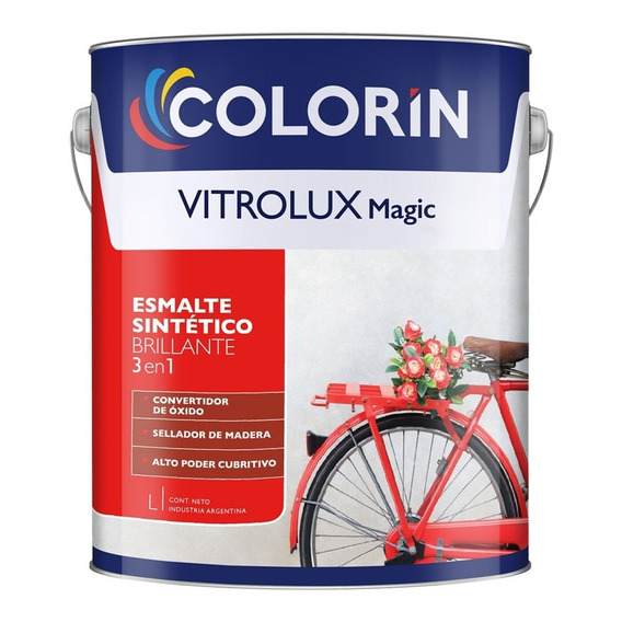 Esmalte Sintetico Colorin Vitrolux Magic 1 Litro Blanco