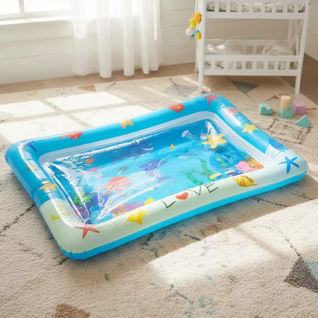 Alfombra Sensorial Inflable Con Aire Y Agua 4230 Bebe Love Pez