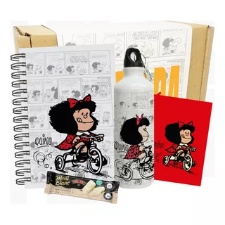 Kit De Regalo Mafalda / Mug Mafalda / Caramañola