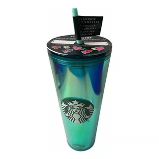 Vaso Starbucks San Valentín 2024 Con Stickers Para Decorar