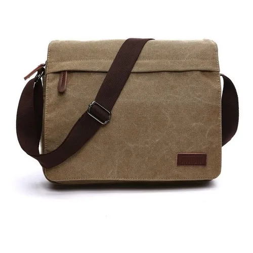 Bolso Mensajero Casual De Lona Para Hombre