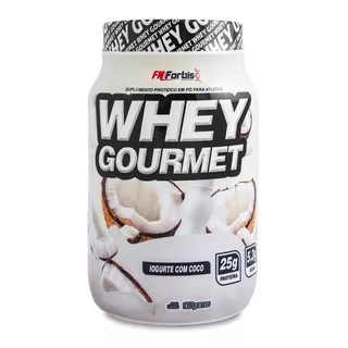 Suplemento Em Pó Fn Forbis  Whey Gourmet Proteínas Whey Gourmet Sabor  Iogurte Com Coco Em Pote De 907g