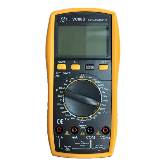 Multímetro Tester Digital Vc88b Temperatura Luz Profesional
