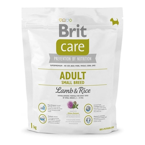Alimento Brit Brit Care Adult para perro adulto de raza mini y pequeña sabor cordero y arroz en bolsa de 1kg