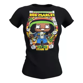 Polera Mujer Bob Marley Funko, Reggae. 100% Algodón