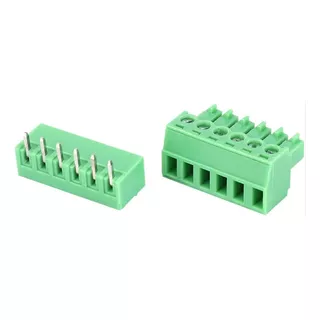 Conectores Enchufables, 3.81mm, 6 Pines, Kit De 5 Pares