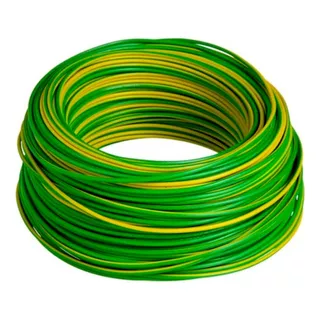 Cable Unipolar 2,5mm Pvc Verde/amarillo Elephant X100mts