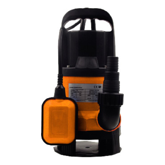 Bomba Sumergible Hasta 8 Metros Potencia 1 Hp Secur Color Naranja