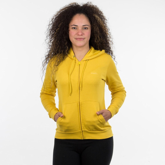 Diadora Ladies Hoodie With Zip - Mustard