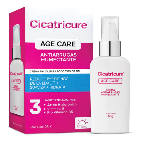 Cicatricure Age Care Crema Antiarrugas Humectante 50 G