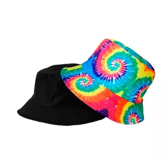 Gorro Pescador Estampado Reversible - Bucket Hat