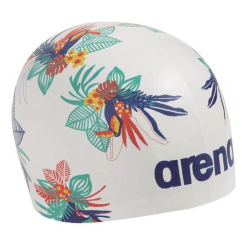 Gorra Natación Arena Poolish Moulded Silicona Color Toucans 208 Diseño De La Tela Estampadas Tamaño L