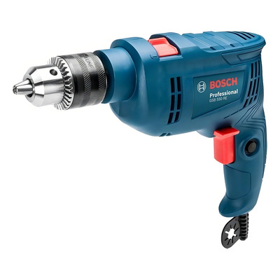 Furadeira Martelete Elétrica De 13mm Bosch Gsb-550 550w Com Caixa De Papelão 127v