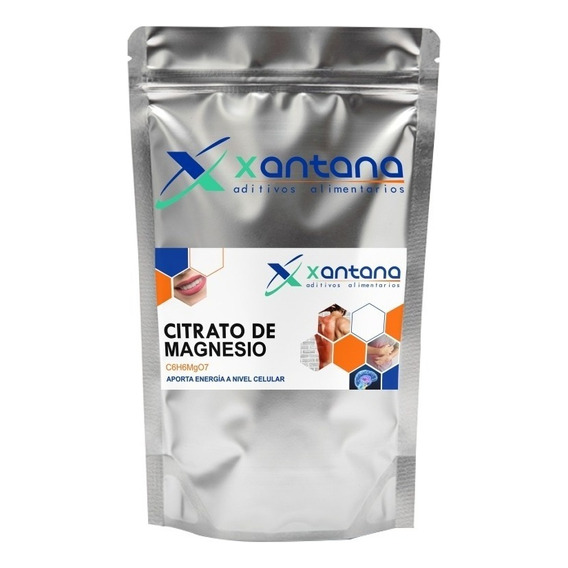 Suplemento en polvo Xantana  Citrato de Magnesio sabor neutro en doypack de 1kg