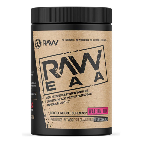 Aminoacido Amino Eaas Raw Nutrition 25 Serv Los Sabore Sabor Watermelon