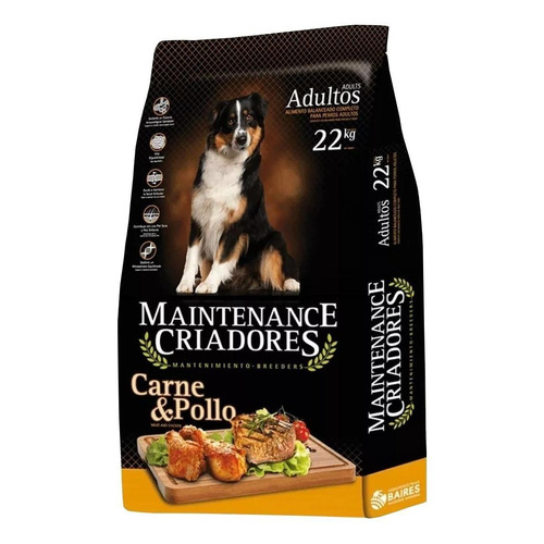 Alimento Maintenance Criadores  para perro adulto todos los tamaños sabor carne y pollo en bolsa de 3kg