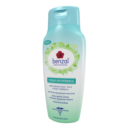 Benzal wash shampoo íntimo 2 en 1 cuidado incontinencia